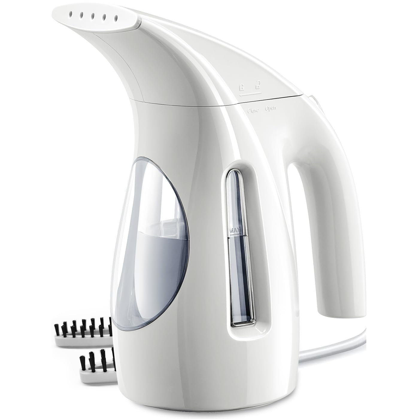 HiLIFE Steamer for Clothes, Portable Handheld Design, 240ml Big Capacity, 700W, Strong Penetrating Steam, Removes Wrinkle, for Home, Office and Travel(ONLY FOR 120V)(White)