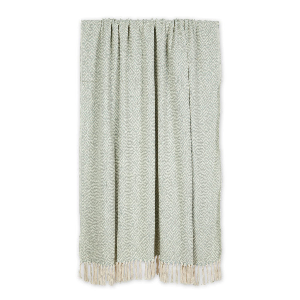 DII Diamond Throw Collection Cotton Woven, 50x60, Gray