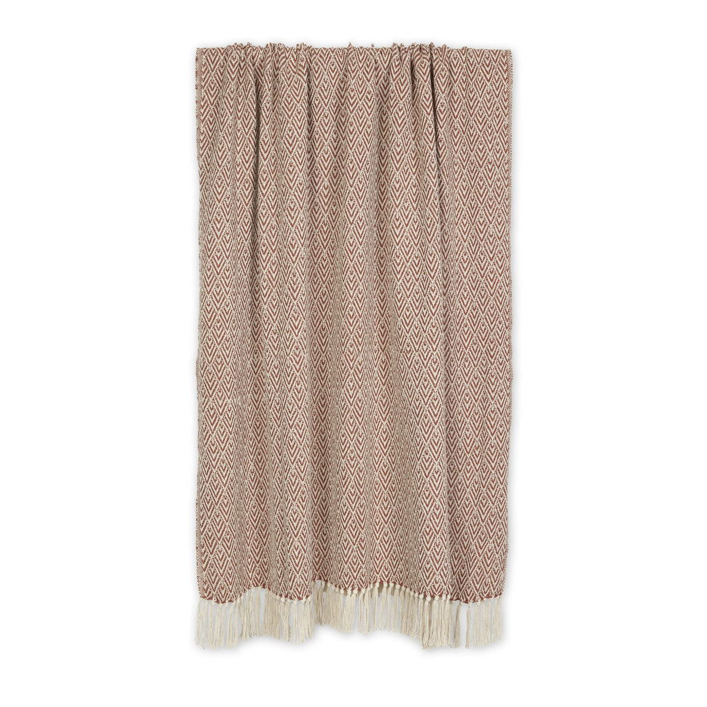 DII Diamond Throw Collection Cotton Woven, 50x60, Gray