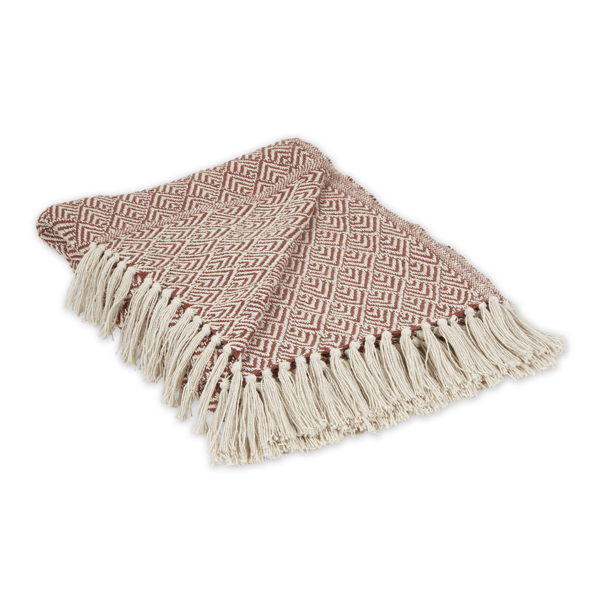 DII Diamond Throw Collection Cotton Woven, 50x60, Gray