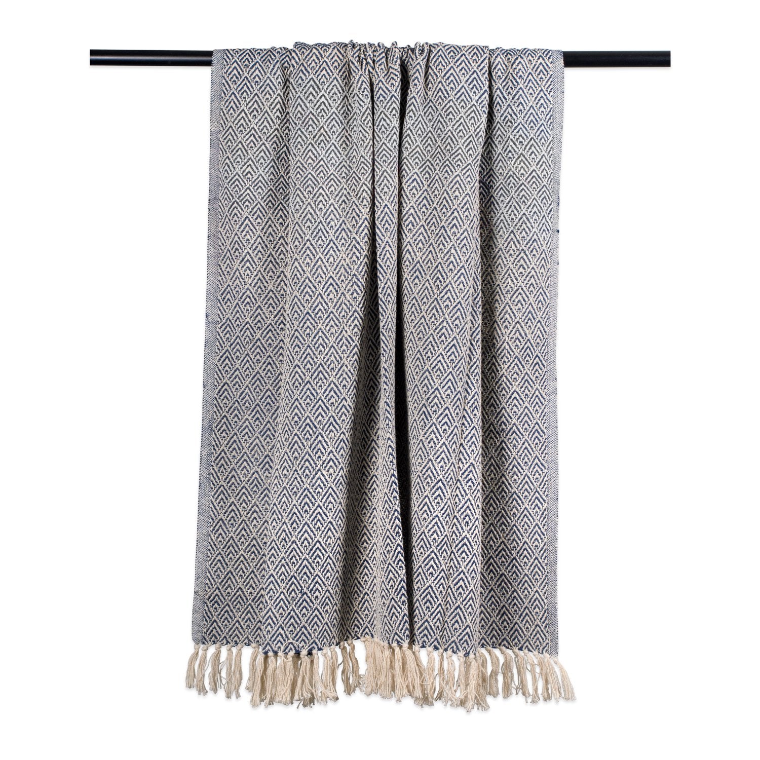 DII Diamond Throw Collection Cotton Woven, 50x60, Gray