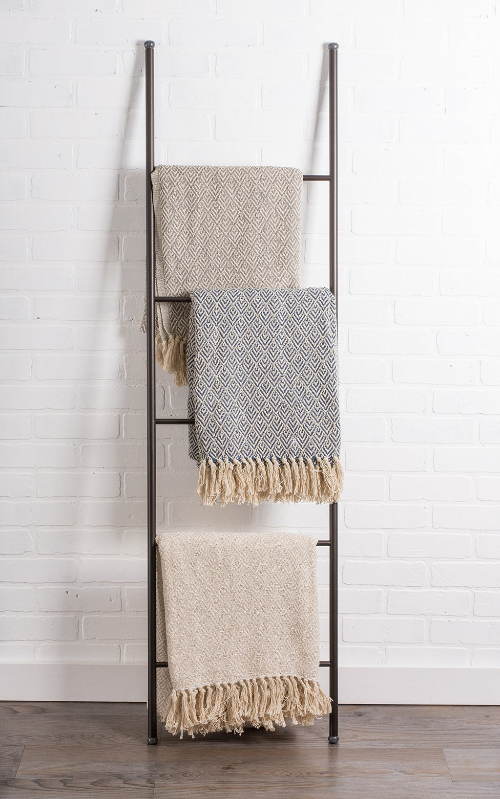 DII Diamond Throw Collection Cotton Woven, 50x60, Gray