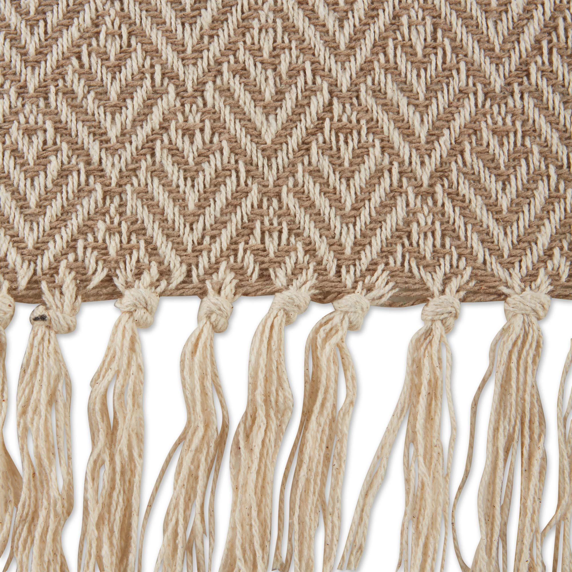 DII Diamond Throw Collection Cotton Woven, 50x60, Gray