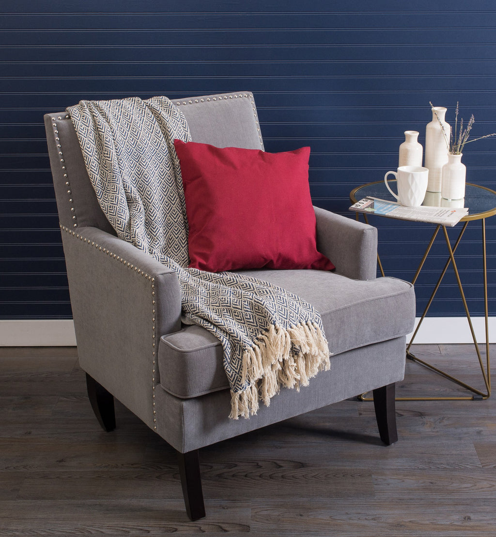 DII Diamond Throw Collection Cotton Woven, 50x60, Gray